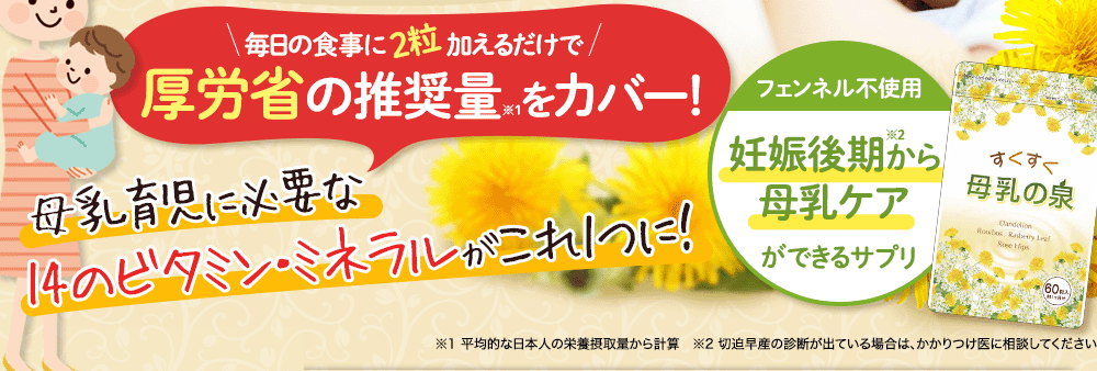 毎日の食事に2粒加えるだけで厚労省の推奨量※をカバー！※平均的な日本人の栄養摂取量から計算