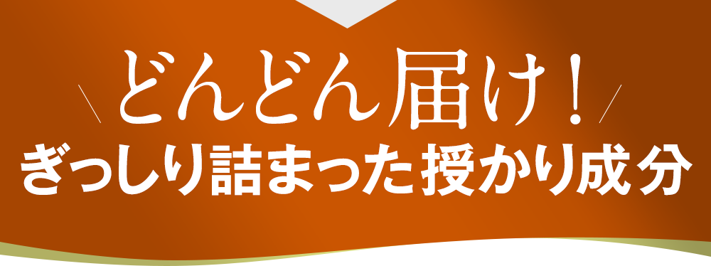 どんどん届け！ぎっしり詰まった授かり成分