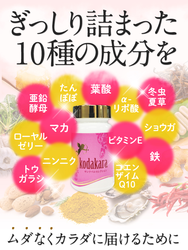 ぎっしり詰まった授かり成分をムダなくカラダに届けるために
